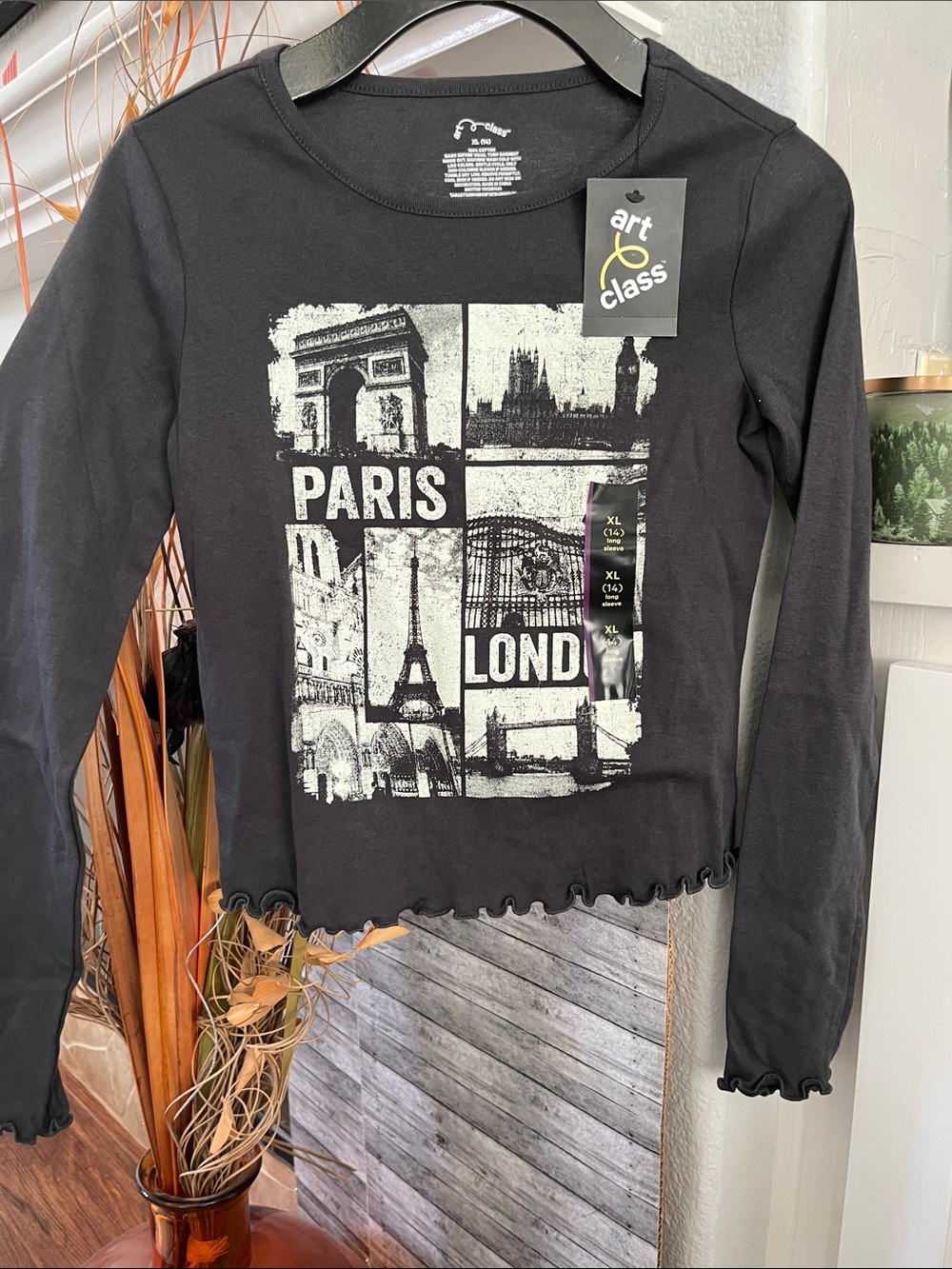 art class Black Graphic Paris London Long Sleeve Tee